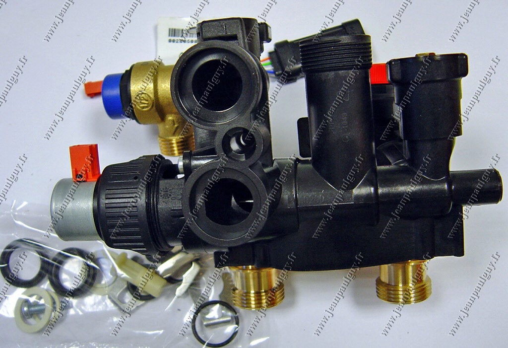 Vanne 3 voies + moteur Saunier Duval S1020800 - Pièces Express